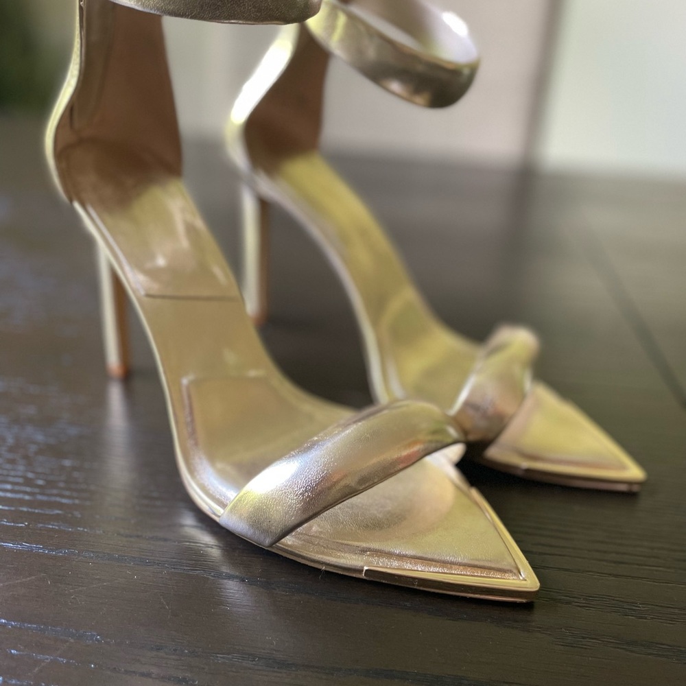 Gold Aldo Heels